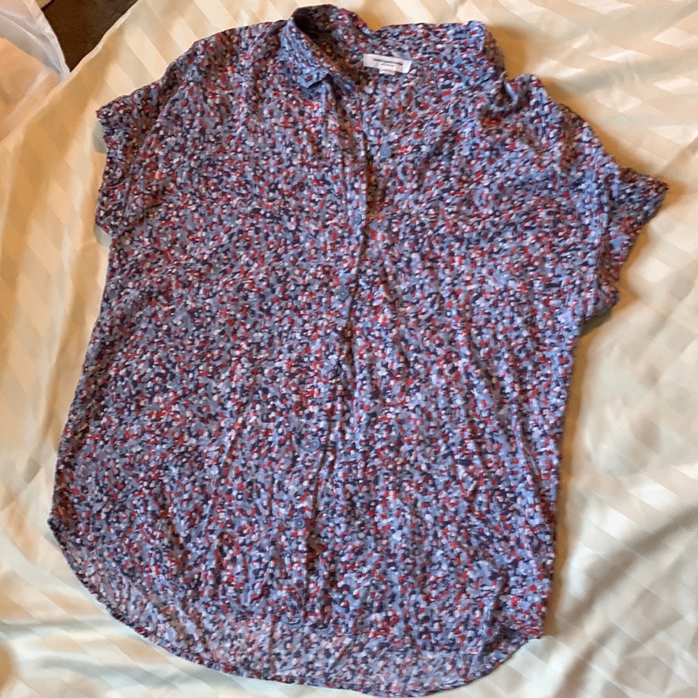 Beach lunch lounge brand multi color shirt Woman’s sz M